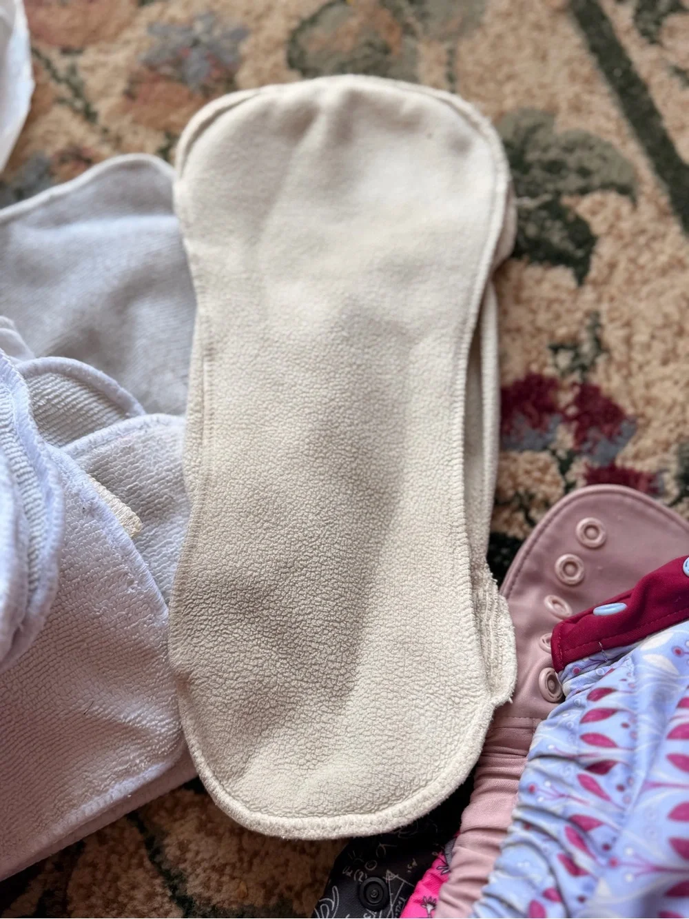 Beige Kids Reusable Bottoms Insert - Soft Absorbent Liner
